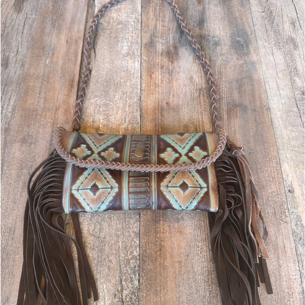 Small fringed Navajo shoulder bag